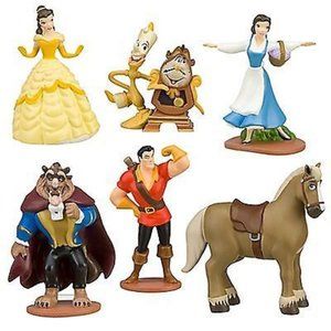 NWOT Disney Beauty and Beast Figurine Playset